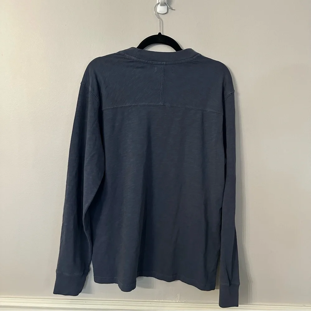 Ae77 Men’s Long Sleeve Navy Cotton Crewneck Sweater Sz M NWT